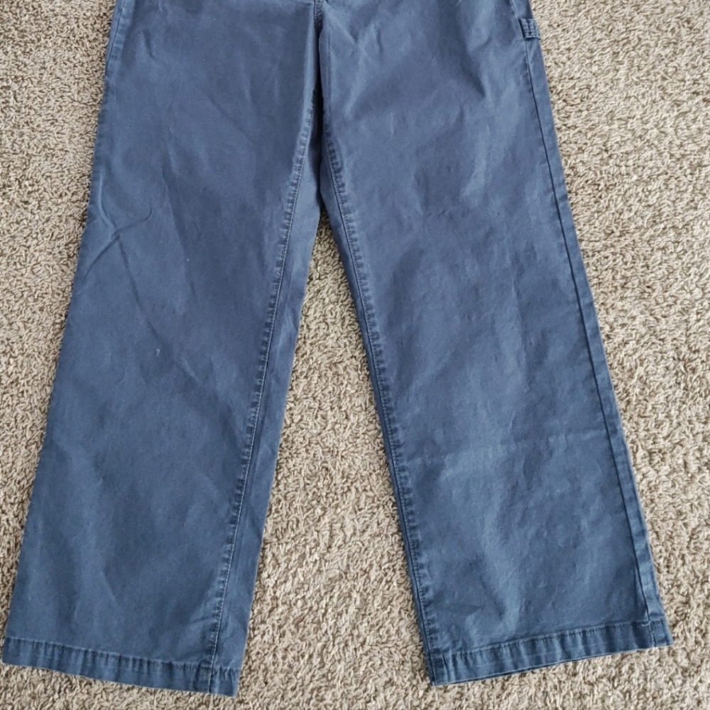 New Women Cargo Straight Leg Pants Size 8 Navy Universal Thread High Rise Vintag - Picture 2 of 9